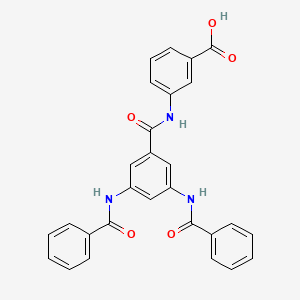 3-{[3,5-bis(benzoylamino)benzoyl]amino}benzoic acid