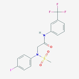 N~2~-(4-iodophenyl)-N~2~-(methylsulfonyl)-N-[3-(trifluoromethyl)phenyl]glycinamide