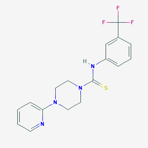 4-(pyridin-2-yl)-N-[3-(trifluoromethyl)phenyl]piperazine-1-carbothioamide