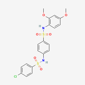 4-chloro-N-(4-{[(2,4-dimethoxyphenyl)amino]sulfonyl}phenyl)benzenesulfonamide