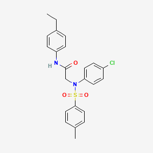 N~2~-(4-chlorophenyl)-N~1~-(4-ethylphenyl)-N~2~-[(4-methylphenyl)sulfonyl]glycinamide