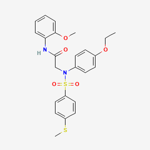 N~2~-(4-ethoxyphenyl)-N~1~-(2-methoxyphenyl)-N~2~-{[4-(methylthio)phenyl]sulfonyl}glycinamide