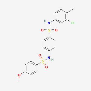 N-(4-{[(3-chloro-4-methylphenyl)amino]sulfonyl}phenyl)-4-methoxybenzenesulfonamide