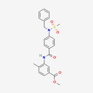 methyl 3-({4-[benzyl(methylsulfonyl)amino]benzoyl}amino)-4-methylbenzoate