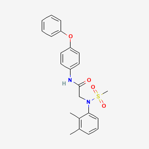 N~2~-(2,3-dimethylphenyl)-N~2~-(methylsulfonyl)-N~1~-(4-phenoxyphenyl)glycinamide