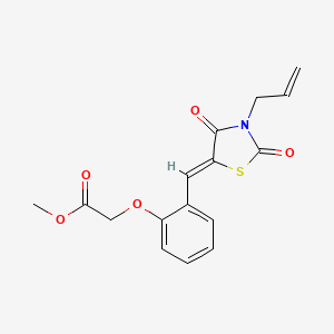 methyl {2-[(3-allyl-2,4-dioxo-1,3-thiazolidin-5-ylidene)methyl]phenoxy}acetate