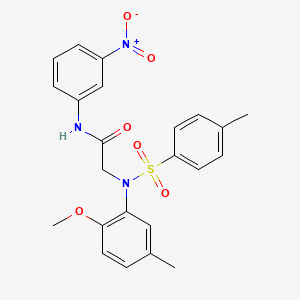 N~2~-(2-methoxy-5-methylphenyl)-N~2~-[(4-methylphenyl)sulfonyl]-N~1~-(3-nitrophenyl)glycinamide