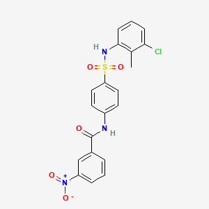 N-(4-{[(3-chloro-2-methylphenyl)amino]sulfonyl}phenyl)-3-nitrobenzamide