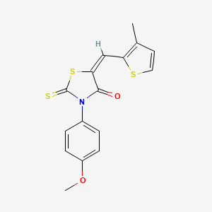 3-(4-methoxyphenyl)-5-[(3-methyl-2-thienyl)methylene]-2-thioxo-1,3-thiazolidin-4-one