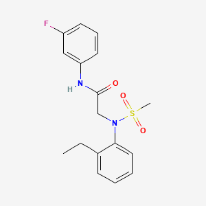 N~2~-(2-ethylphenyl)-N~1~-(3-fluorophenyl)-N~2~-(methylsulfonyl)glycinamide