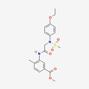 methyl 3-{[N-(4-ethoxyphenyl)-N-(methylsulfonyl)glycyl]amino}-4-methylbenzoate