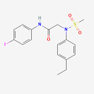 N~2~-(4-ethylphenyl)-N-(4-iodophenyl)-N~2~-(methylsulfonyl)glycinamide