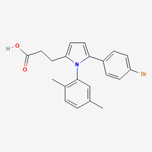 3-[5-(4-bromophenyl)-1-(2,5-dimethylphenyl)-1H-pyrrol-2-yl]propanoic acid