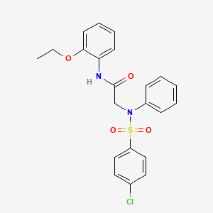 N~2~-[(4-chlorophenyl)sulfonyl]-N-(2-ethoxyphenyl)-N~2~-phenylglycinamide