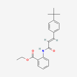 ethyl 2-{[3-(4-tert-butylphenyl)acryloyl]amino}benzoate