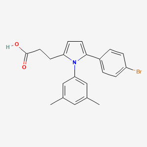 3-[5-(4-bromophenyl)-1-(3,5-dimethylphenyl)-1H-pyrrol-2-yl]propanoic acid