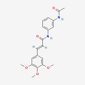 (E)-N-[3-(ACETYLAMINO)PHENYL]-3-(3,4,5-TRIMETHOXYPHENYL)-2-PROPENAMIDE