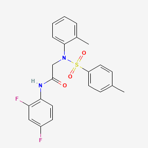 N~1~-(2,4-difluorophenyl)-N~2~-(2-methylphenyl)-N~2~-[(4-methylphenyl)sulfonyl]glycinamide