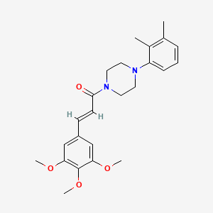 (E)-1-[4-(2,3-DIMETHYLPHENYL)PIPERAZINO]-3-(3,4,5-TRIMETHOXYPHENYL)-2-PROPEN-1-ONE