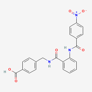 4-[({2-[(4-nitrobenzoyl)amino]benzoyl}amino)methyl]benzoic acid