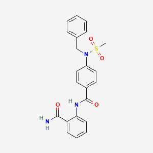 2-({4-[benzyl(methylsulfonyl)amino]benzoyl}amino)benzamide