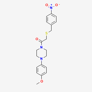 1-(4-methoxyphenyl)-4-{[(4-nitrobenzyl)thio]acetyl}piperazine