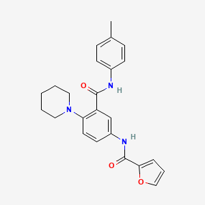 N-[3-{[(4-methylphenyl)amino]carbonyl}-4-(1-piperidinyl)phenyl]-2-furamide