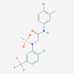 N~1~-(4-bromo-3-methylphenyl)-N~2~-[2-chloro-5-(trifluoromethyl)phenyl]-N~2~-(methylsulfonyl)glycinamide