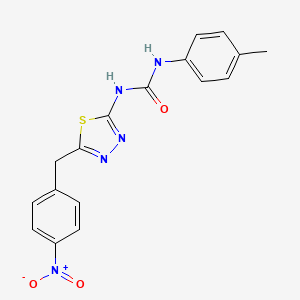 N-(4-methylphenyl)-N'-[5-(4-nitrobenzyl)-1,3,4-thiadiazol-2-yl]urea