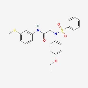 N~2~-(4-ethoxyphenyl)-N~1~-[3-(methylthio)phenyl]-N~2~-(phenylsulfonyl)glycinamide