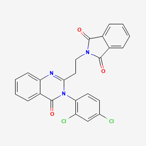 2-{2-[3-(2,4-dichlorophenyl)-4-oxo-3,4-dihydro-2-quinazolinyl]ethyl}-1H-isoindole-1,3(2H)-dione