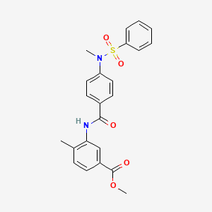 methyl 4-methyl-3-({4-[methyl(phenylsulfonyl)amino]benzoyl}amino)benzoate