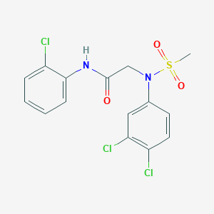 N-(2-chlorophenyl)-N~2~-(3,4-dichlorophenyl)-N~2~-(methylsulfonyl)glycinamide