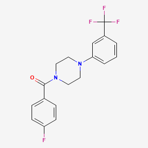 (4-FLUOROPHENYL){4-[3-(TRIFLUOROMETHYL)PHENYL]PIPERAZINO}METHANONE