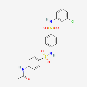 N-(4-{[(4-{[(3-chlorophenyl)amino]sulfonyl}phenyl)amino]sulfonyl}phenyl)acetamide