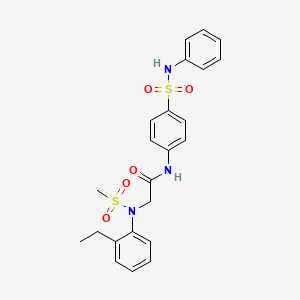 N~1~-[4-(anilinosulfonyl)phenyl]-N~2~-(2-ethylphenyl)-N~2~-(methylsulfonyl)glycinamide