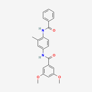 N-(4-benzamido-3-methylphenyl)-3,5-dimethoxybenzamide