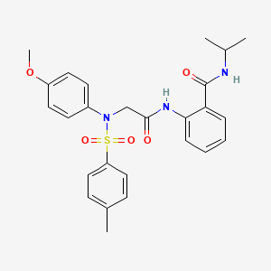 N-isopropyl-2-({N-(4-methoxyphenyl)-N-[(4-methylphenyl)sulfonyl]glycyl}amino)benzamide