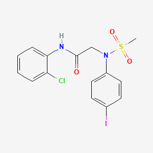 N-(2-chlorophenyl)-N~2~-(4-iodophenyl)-N~2~-(methylsulfonyl)glycinamide