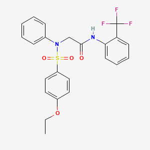 2-(N-PHENYL4-ETHOXYBENZENESULFONAMIDO)-N-[2-(TRIFLUOROMETHYL)PHENYL]ACETAMIDE