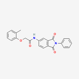 N-(1,3-dioxo-2-phenyl-2,3-dihydro-1H-isoindol-5-yl)-2-(2-methylphenoxy)acetamide