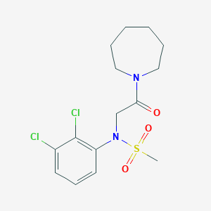 N-[2-(1-azepanyl)-2-oxoethyl]-N-(2,3-dichlorophenyl)methanesulfonamide