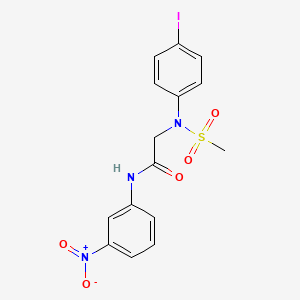 N~2~-(4-iodophenyl)-N~2~-(methylsulfonyl)-N-(3-nitrophenyl)glycinamide