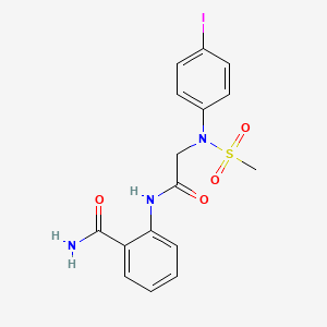 2-{[N-(4-iodophenyl)-N-(methylsulfonyl)glycyl]amino}benzamide