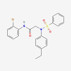 N-(2-bromophenyl)-N~2~-(4-ethylphenyl)-N~2~-(phenylsulfonyl)glycinamide