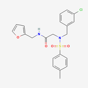 N~2~-(3-chlorobenzyl)-N-(furan-2-ylmethyl)-N~2~-[(4-methylphenyl)sulfonyl]glycinamide