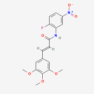 (E)-N-(2-FLUORO-5-NITROPHENYL)-3-(3,4,5-TRIMETHOXYPHENYL)-2-PROPENAMIDE