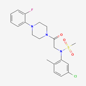 N-(5-chloro-2-methylphenyl)-N-{2-[4-(2-fluorophenyl)-1-piperazinyl]-2-oxoethyl}methanesulfonamide