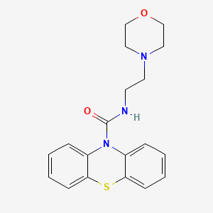 molecular formula C19H21N3O2S B3650394 N-[2-(morpholin-4-yl)ethyl]-10H-phenothiazine-10-carboxamide 