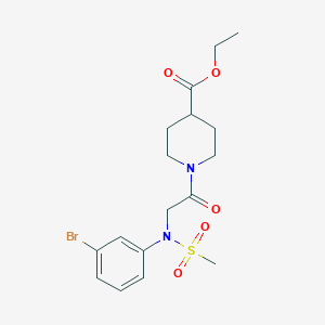 ethyl 1-[N-(3-bromophenyl)-N-(methylsulfonyl)glycyl]-4-piperidinecarboxylate